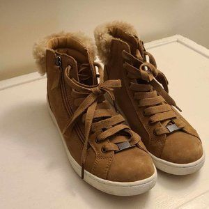 Like New UGG Olive High-Top Sneaker Womens Size 9